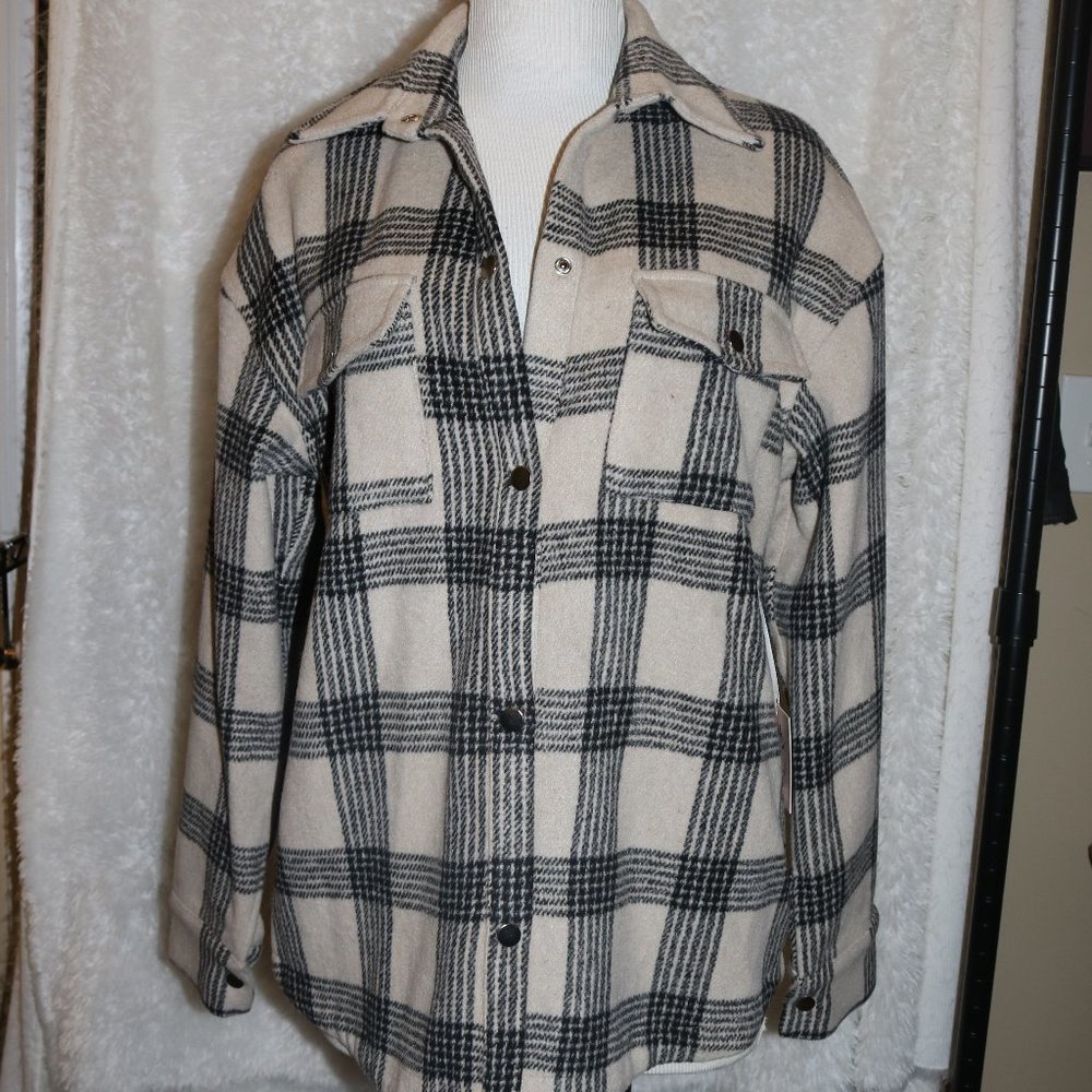 Bailey Rose plaid jacket ladies size small NWT